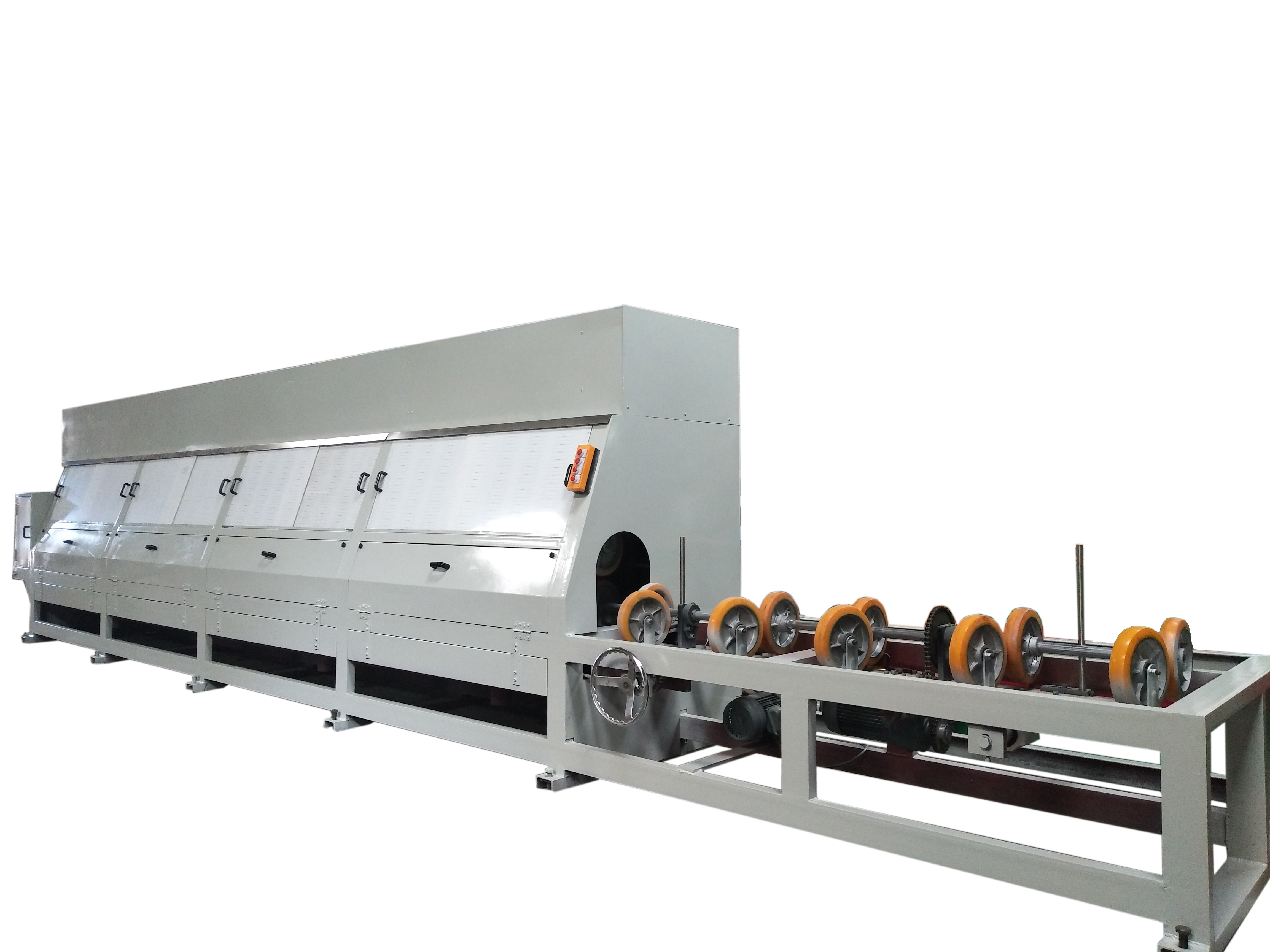 Paper tube polishing machine