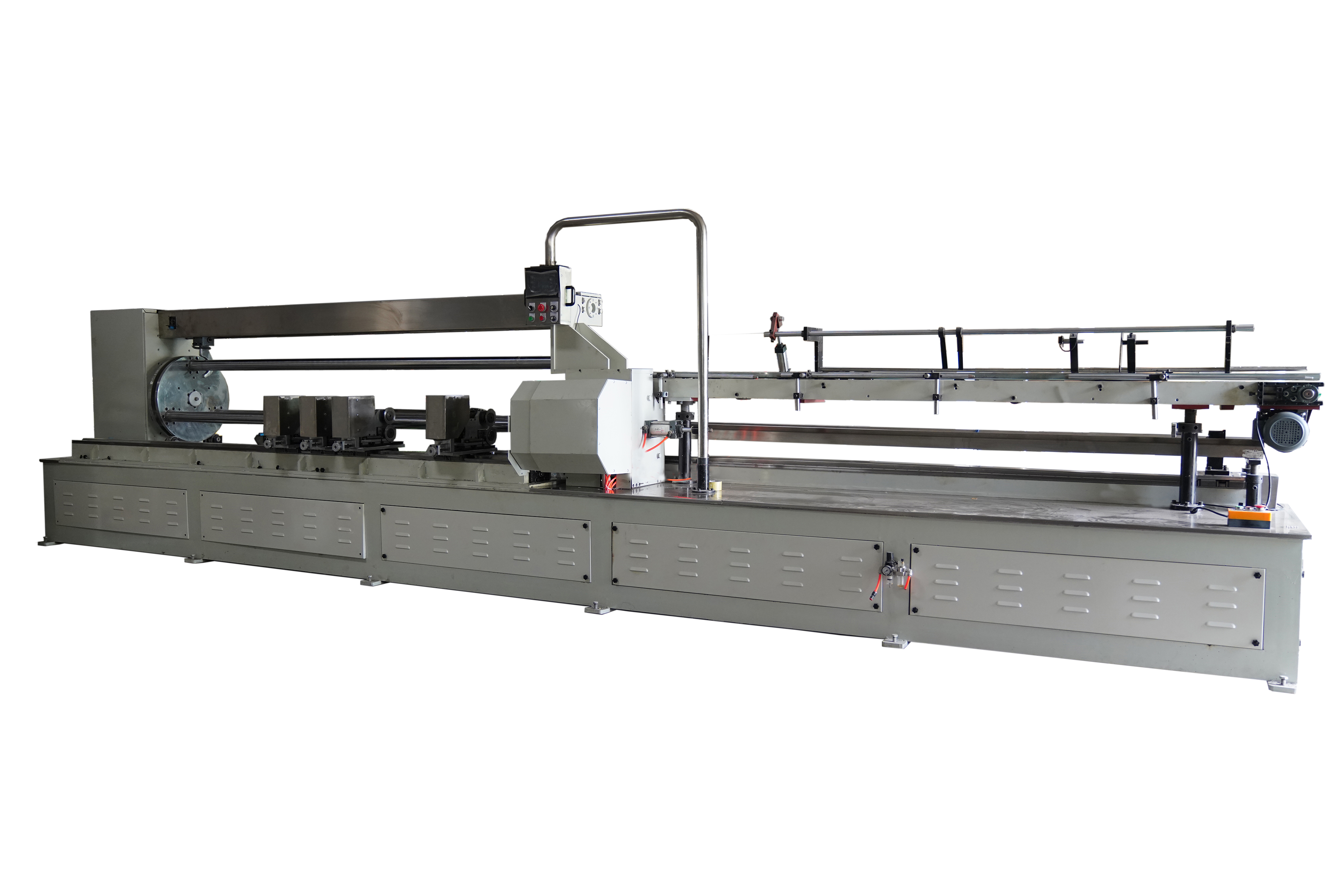 CNC tam otomatik üç eksenli kağıt tüp hassas kesme makinası