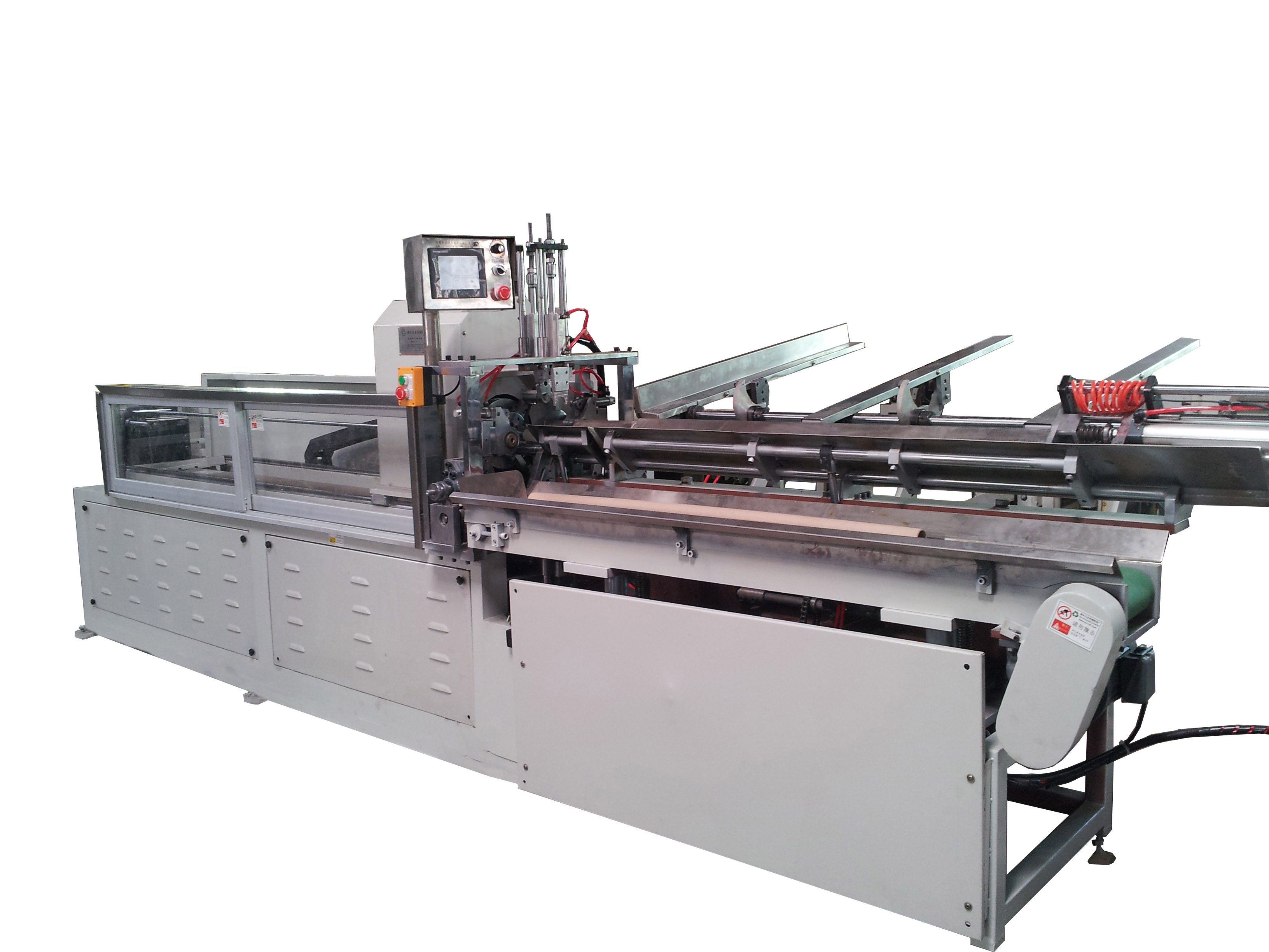 CNC tam otomatik şaftsız kağıt tüp hassas kesme makinası